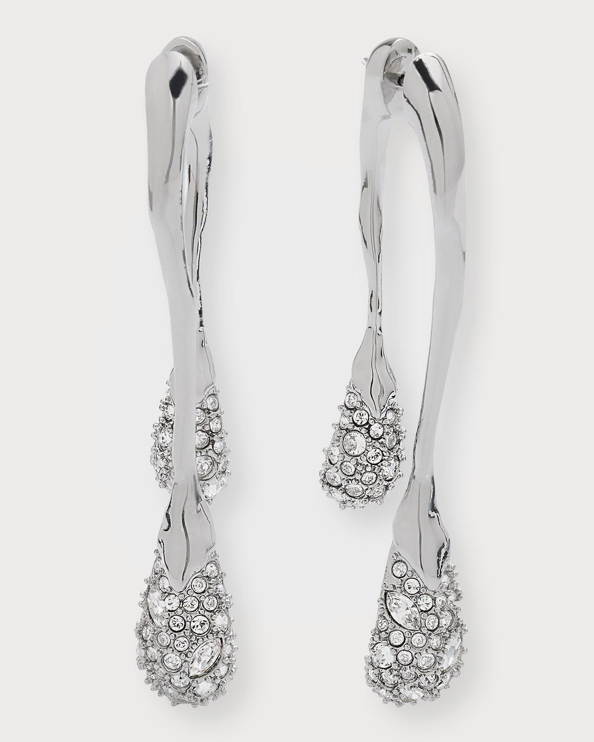Alexis Bittar Solanales Crystal Front Back Link Earrings Product Image