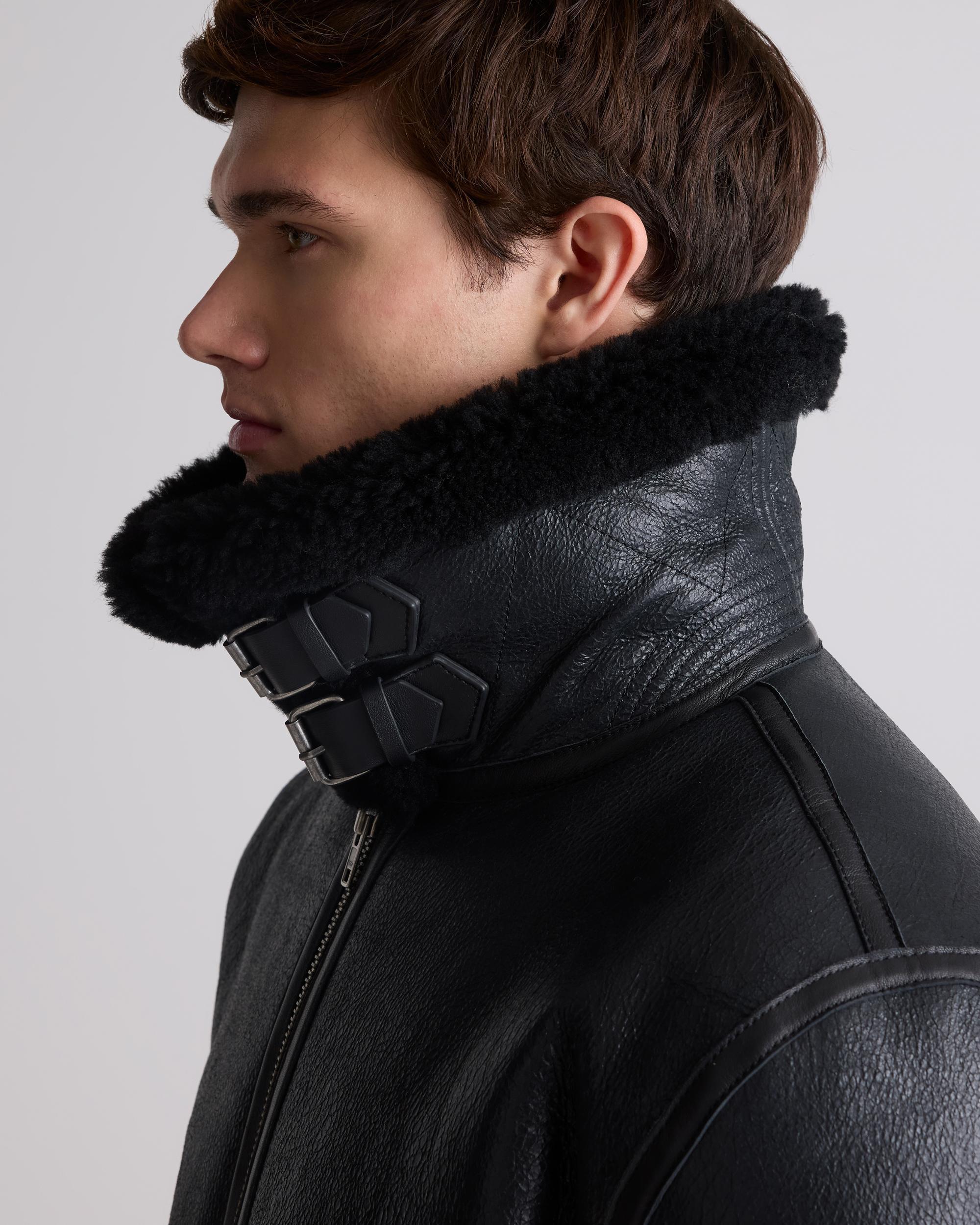 Quince | Men's 100% Shearling Bomber Jacket Leather Product Image