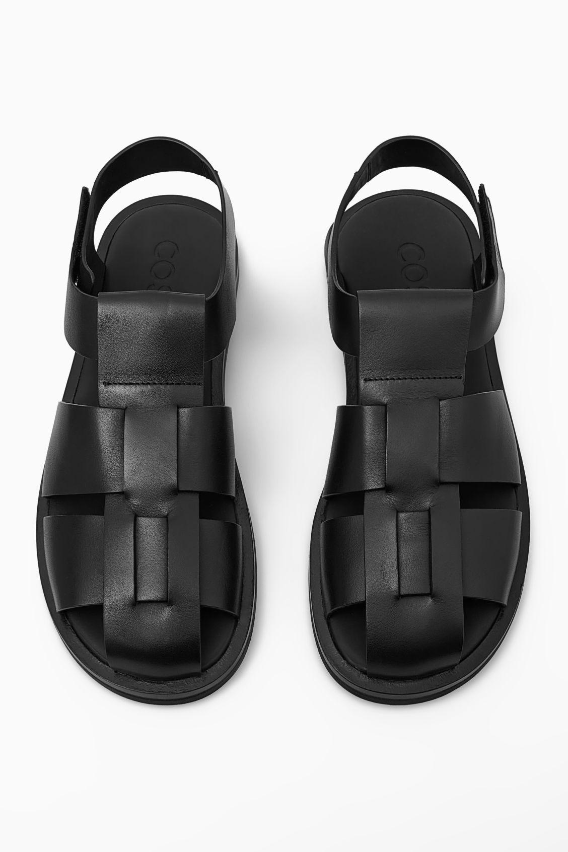 LEATHER FISHERMAN SANDALS Product Image