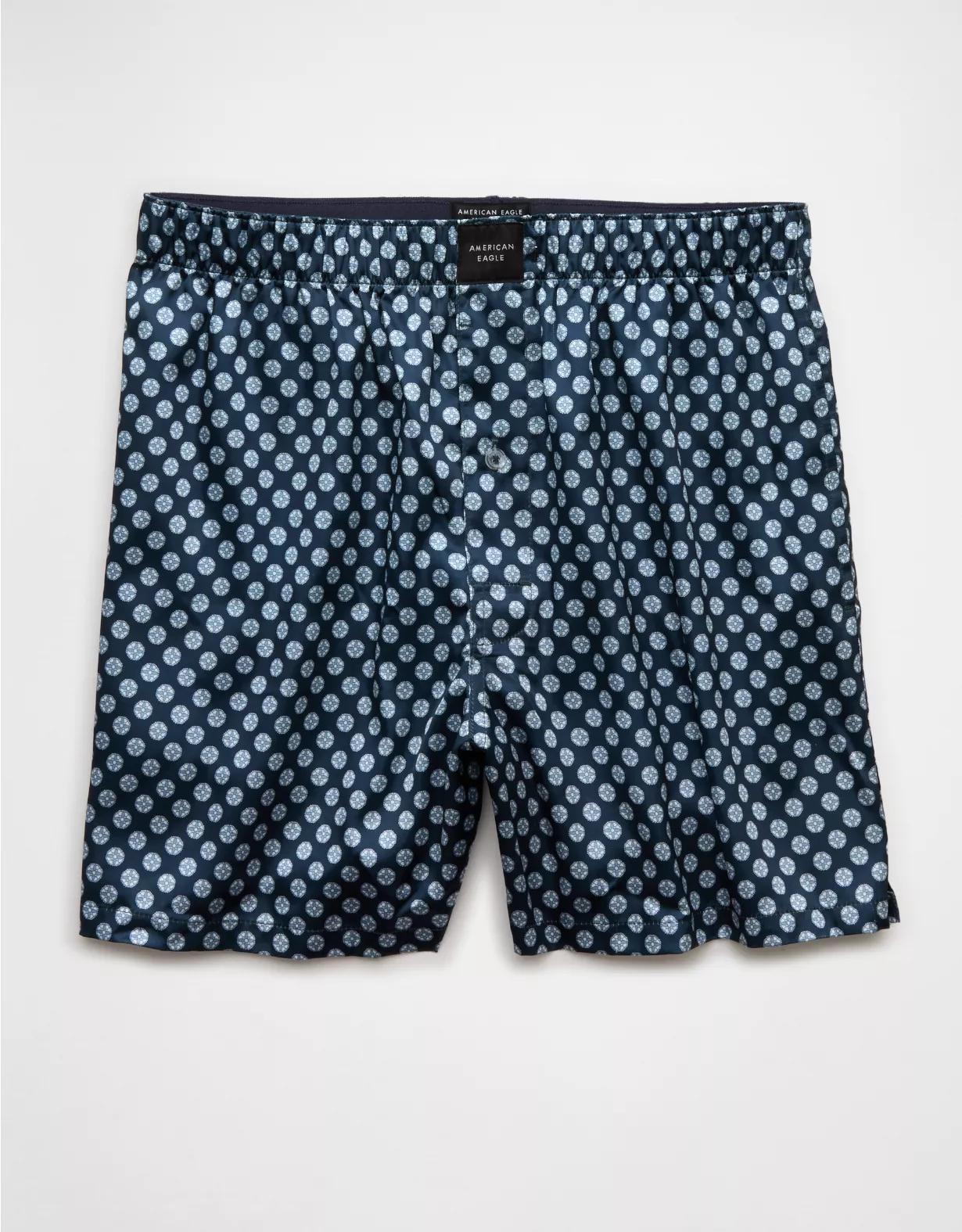 AEO Men's Compass Satin Pocket Boxer Short Product Image