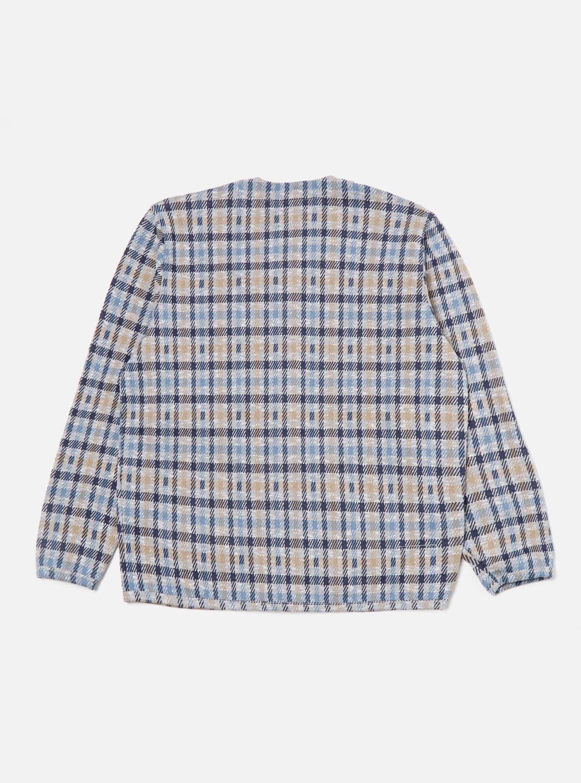 Brown/Blue Summer Check Cardigan Product Image