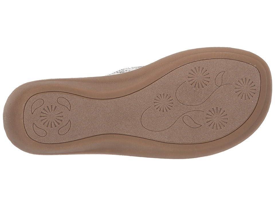 Cliffs By White Mountain Cienna Women's Thong Sandals, Size: 8.5 Wide, White Fabric Product Image