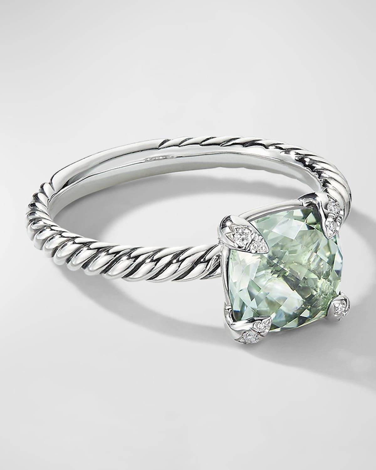 David Yurman Chatelaine Ring with Rhodalite Garnet and Diamonds Product Image