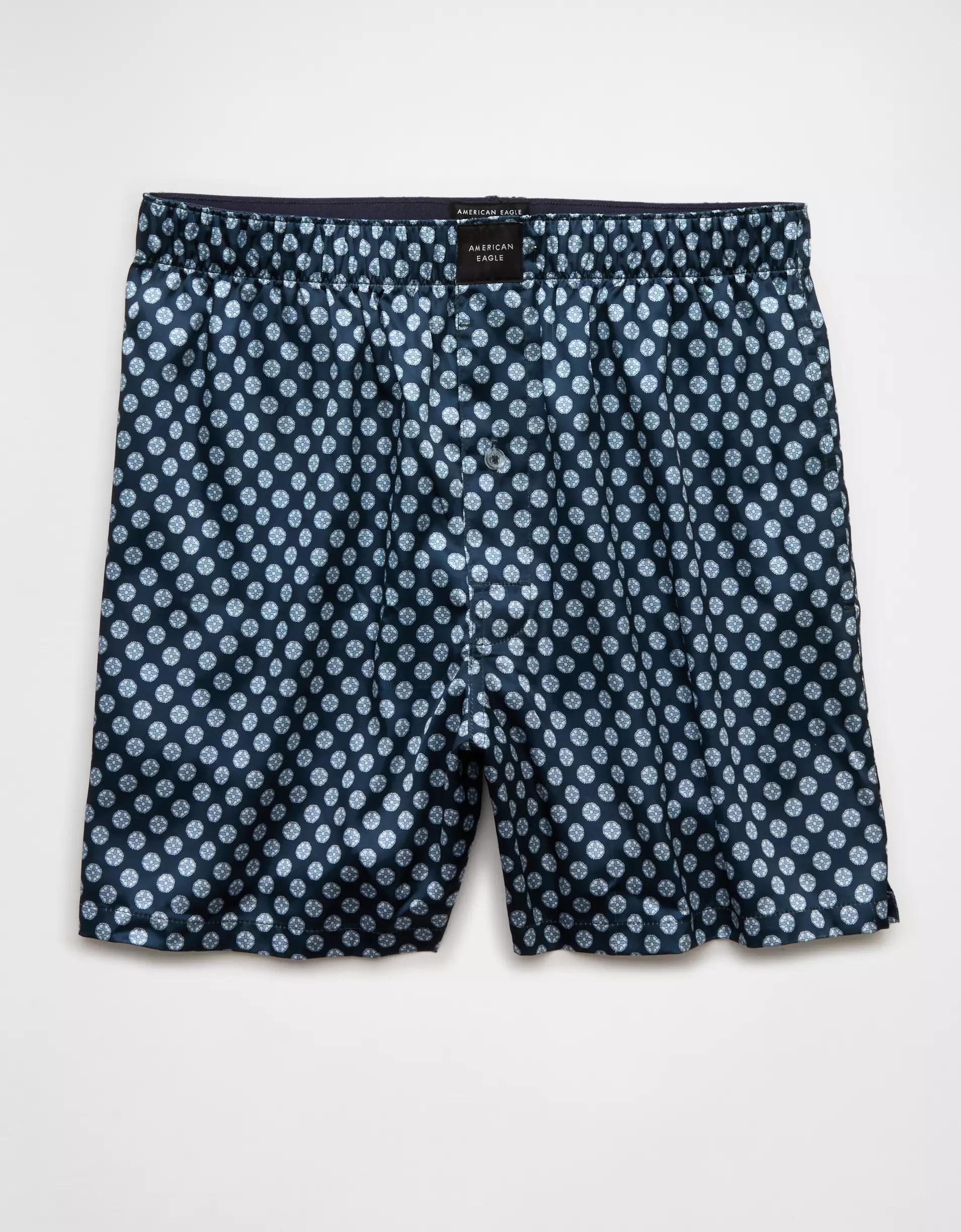 AEO Men's Compass Satin Pocket Boxer Short Product Image
