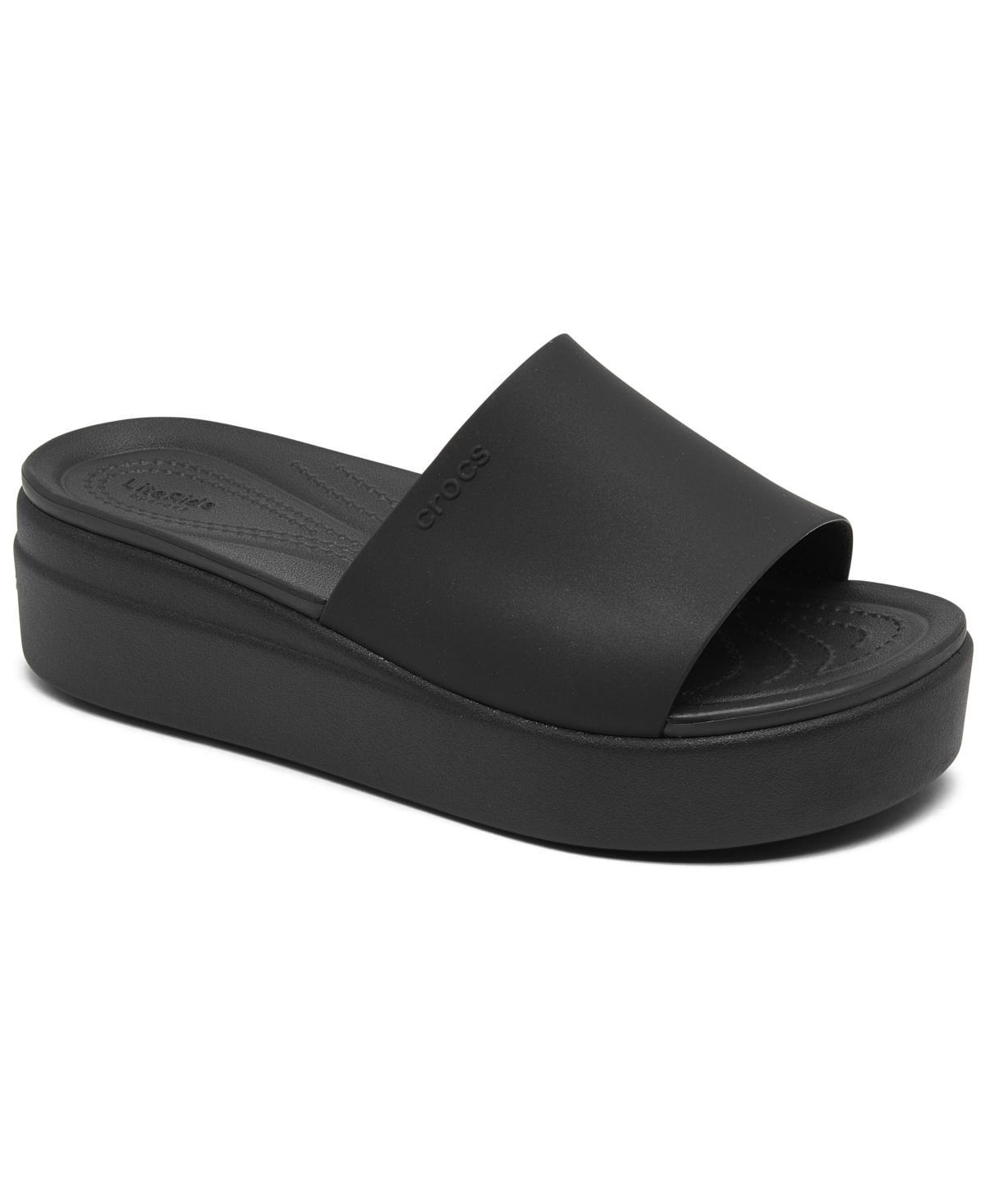 Crocs Brooklyn Women's Slide Sandals, Size: 6, Black Product Image