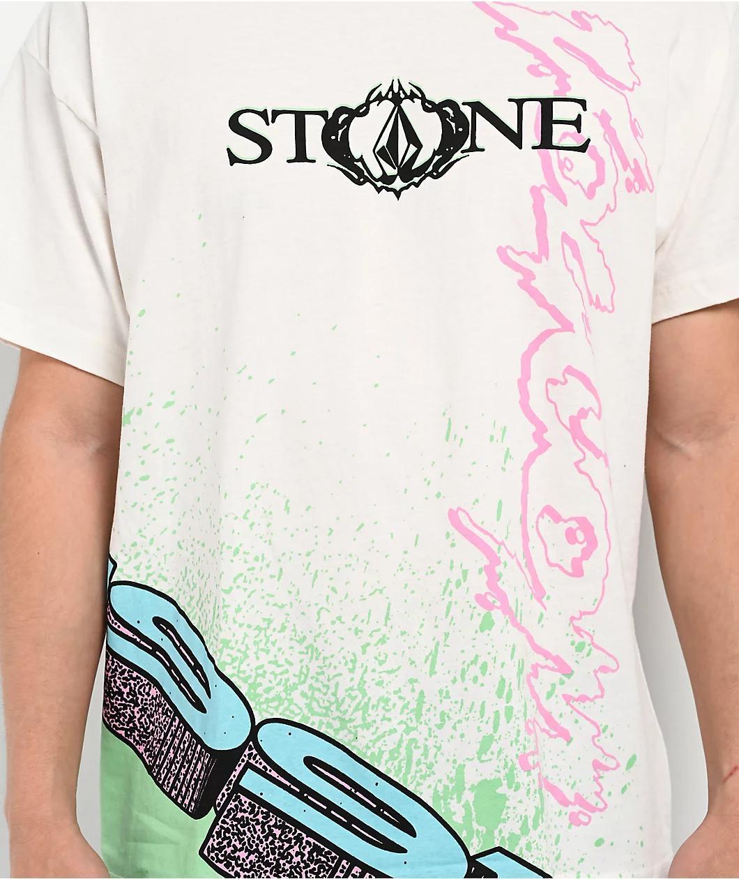 Volcom Heavy Tubes White T-Shirt Product Image