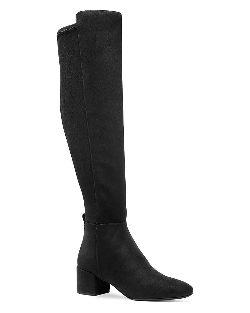 Schutz Womens Maryana Croc-Embossed Block Heel Pointed-Toe Tall Boots Product Image