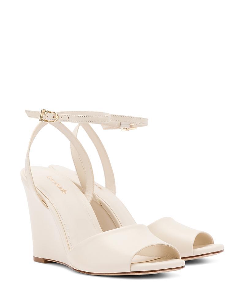 Larroude Womens Yves Ankle Strap Wedge Sandals Product Image