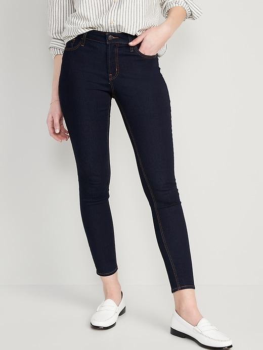 Mid-Rise Rockstar Super-Skinny Jeans Product Image