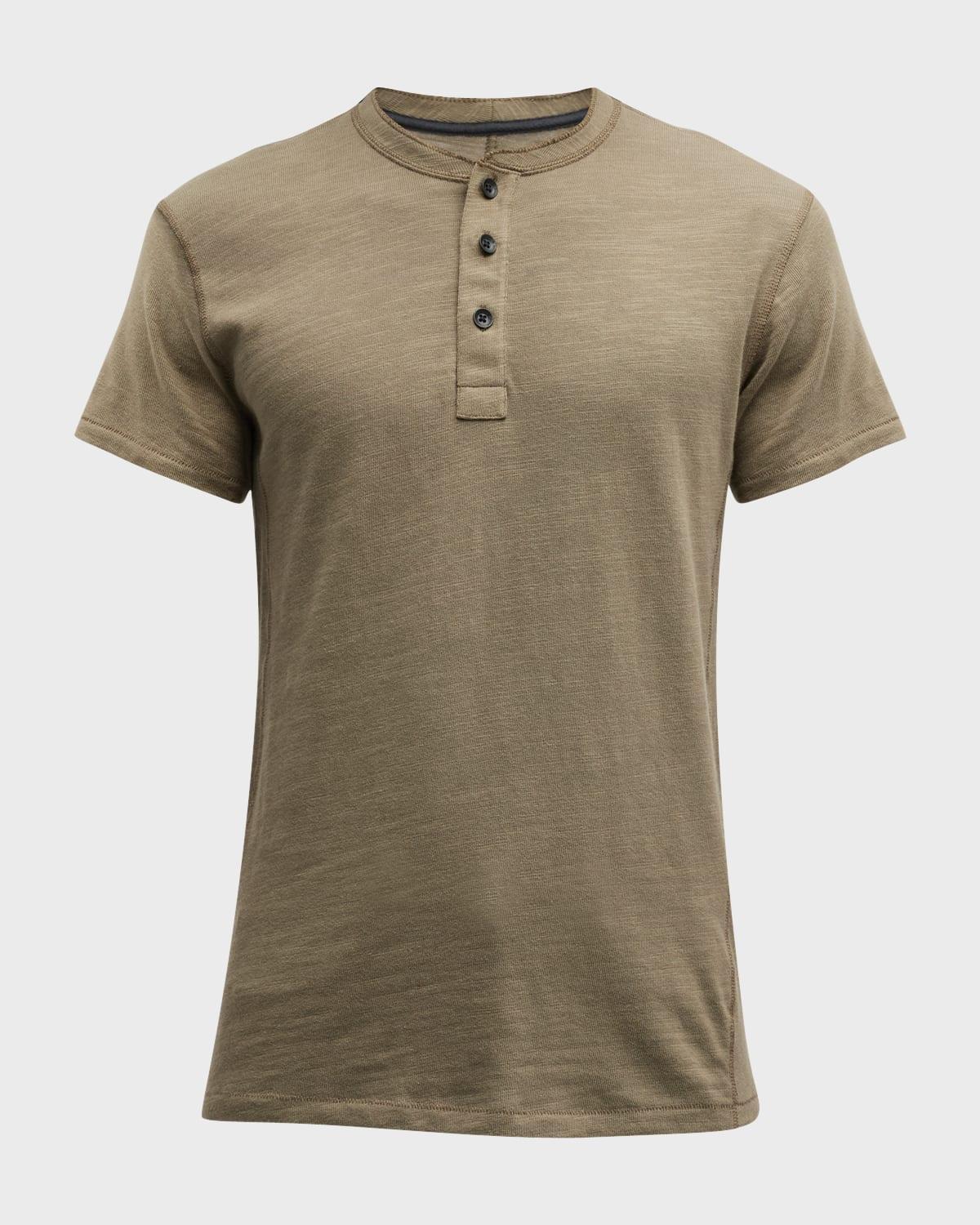 Mens Classic Henley Shirt Product Image