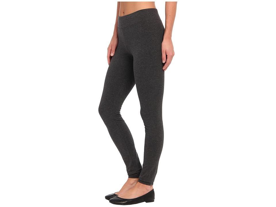 HUE Ultra Leggings w/ Wide Waistband (Graphite Heather) Women's Clothing Product Image