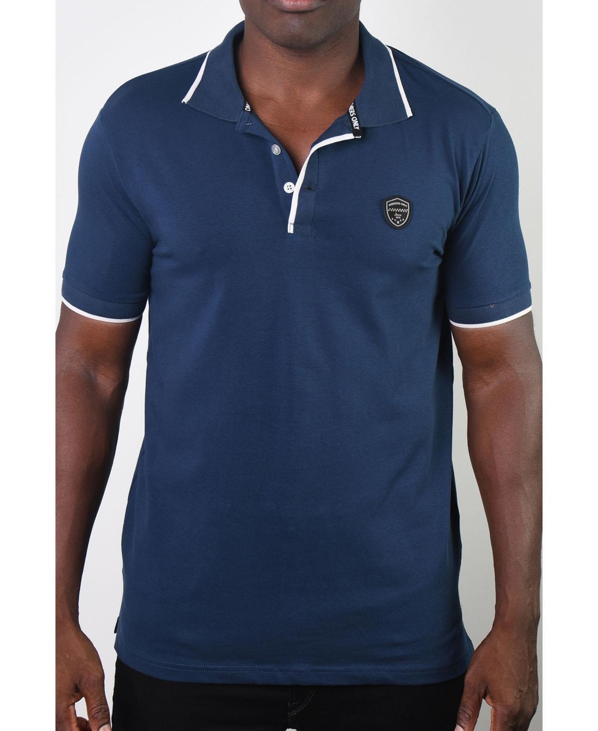 Members Only Mens Basic Short Sleeve Logo Botton Polo Product Image