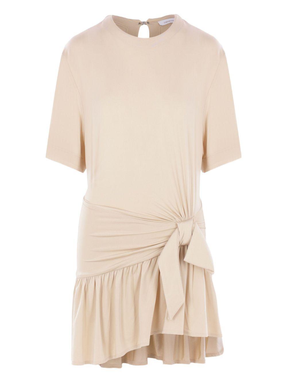 tie-detail ruffle dress Product Image