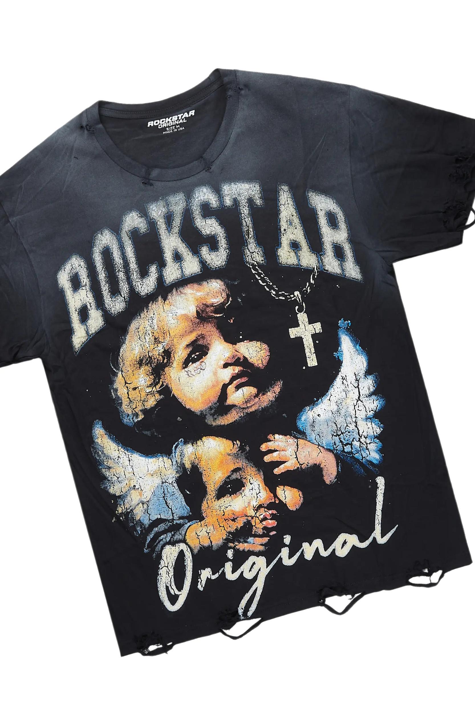 Deiter Black/Blue T-Shirt/Baggy Fit Jean Bundle Male Product Image