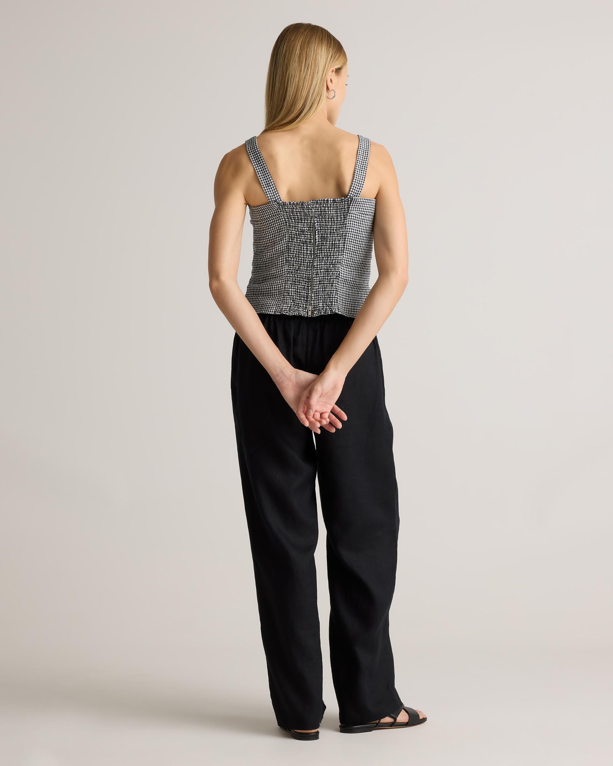 100% European Linen Fitted Tank Product Image