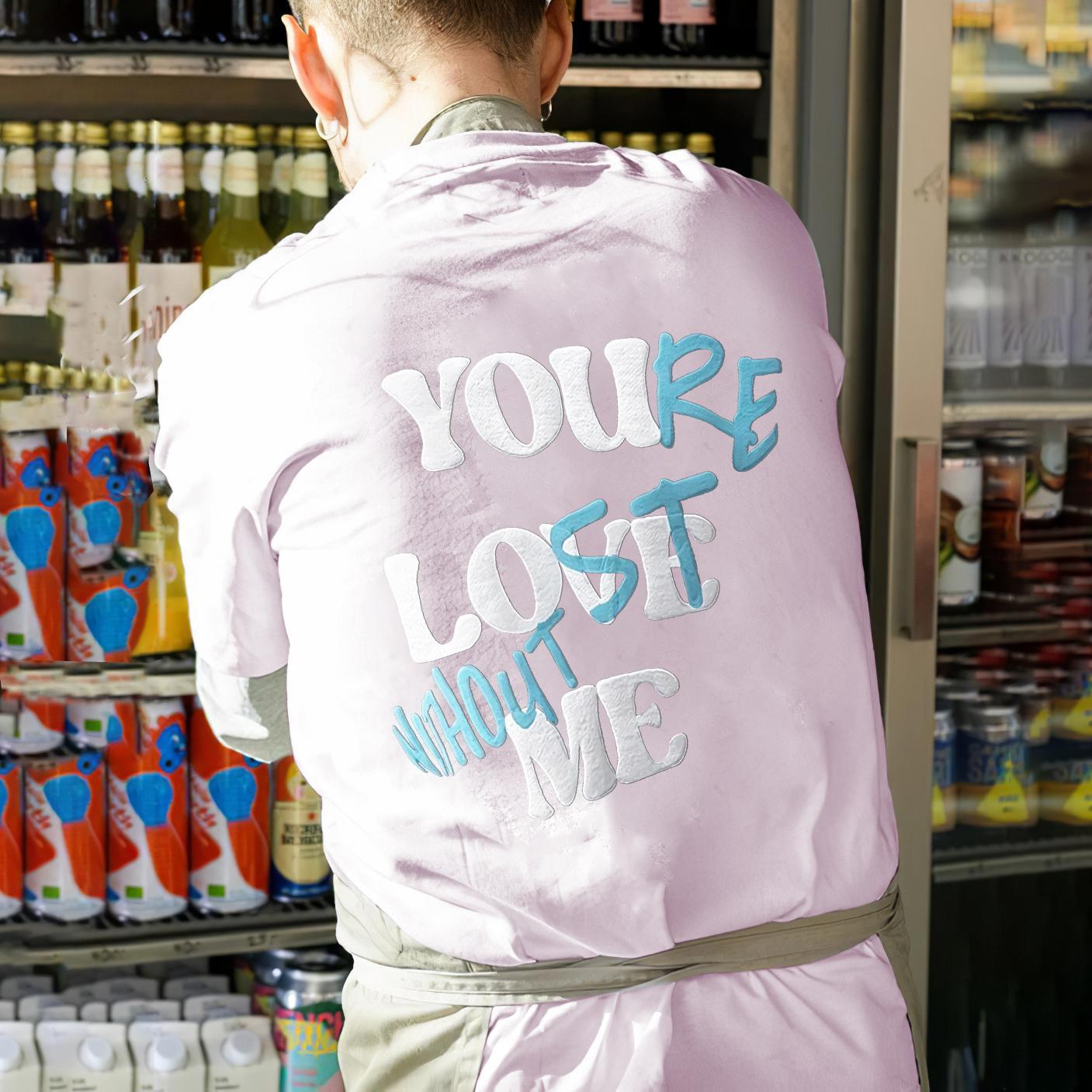 Your Lost Without Me Puff Print Graphic Cotton T-Shirt Product Image