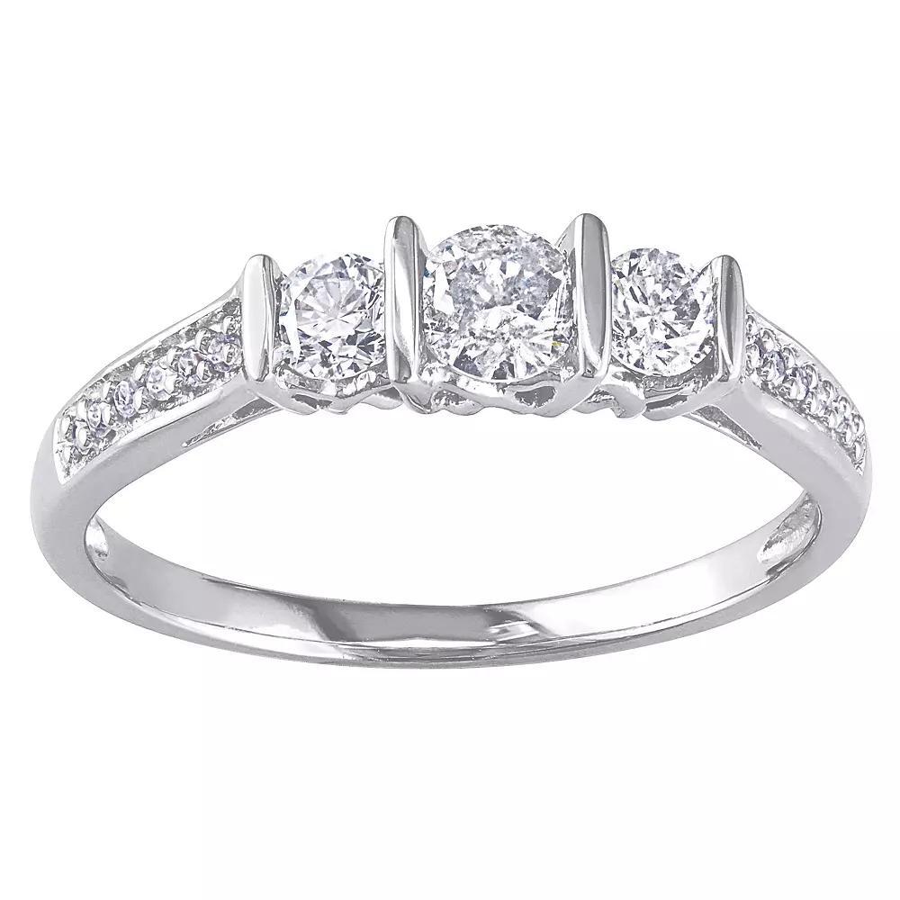 Stella Grace 10k White Gold 1/2 Carat T.W. Diamond Ring, Womens 10k Whgold Product Image
