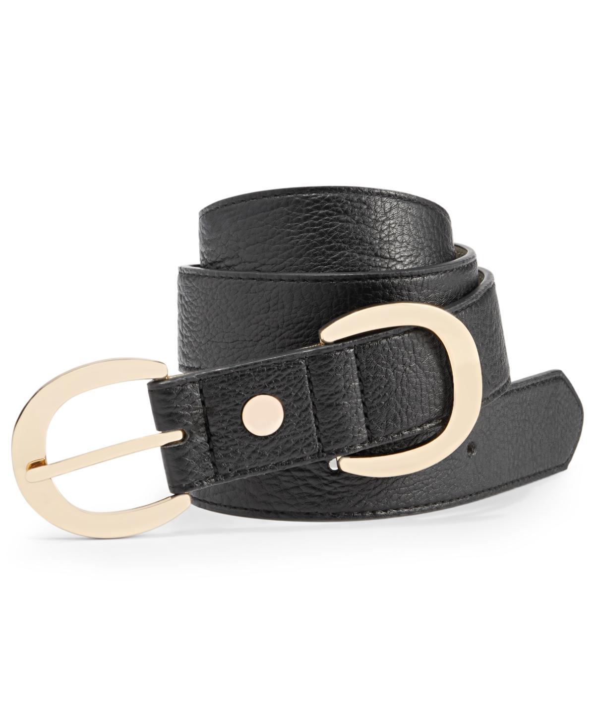 On 34th Womens Metallic Faux-Leather Belt, Created for Macys Product Image