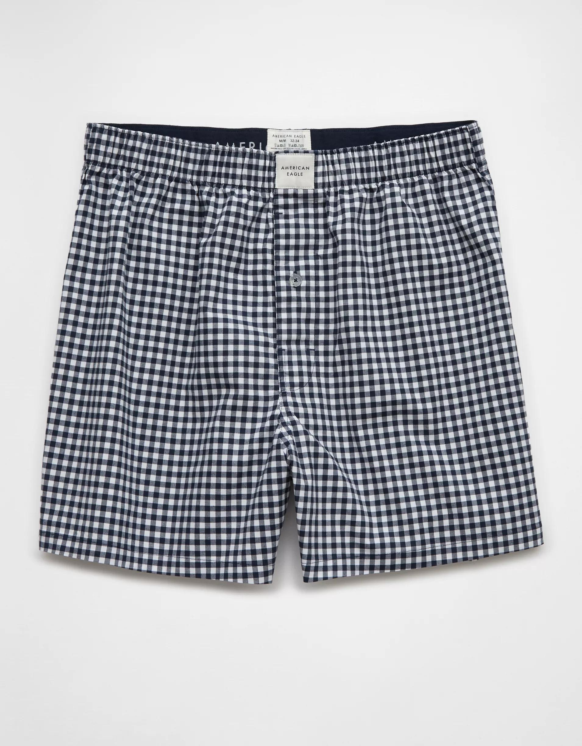 AEO Men's Plaid Stretch Boxer Short Product Image