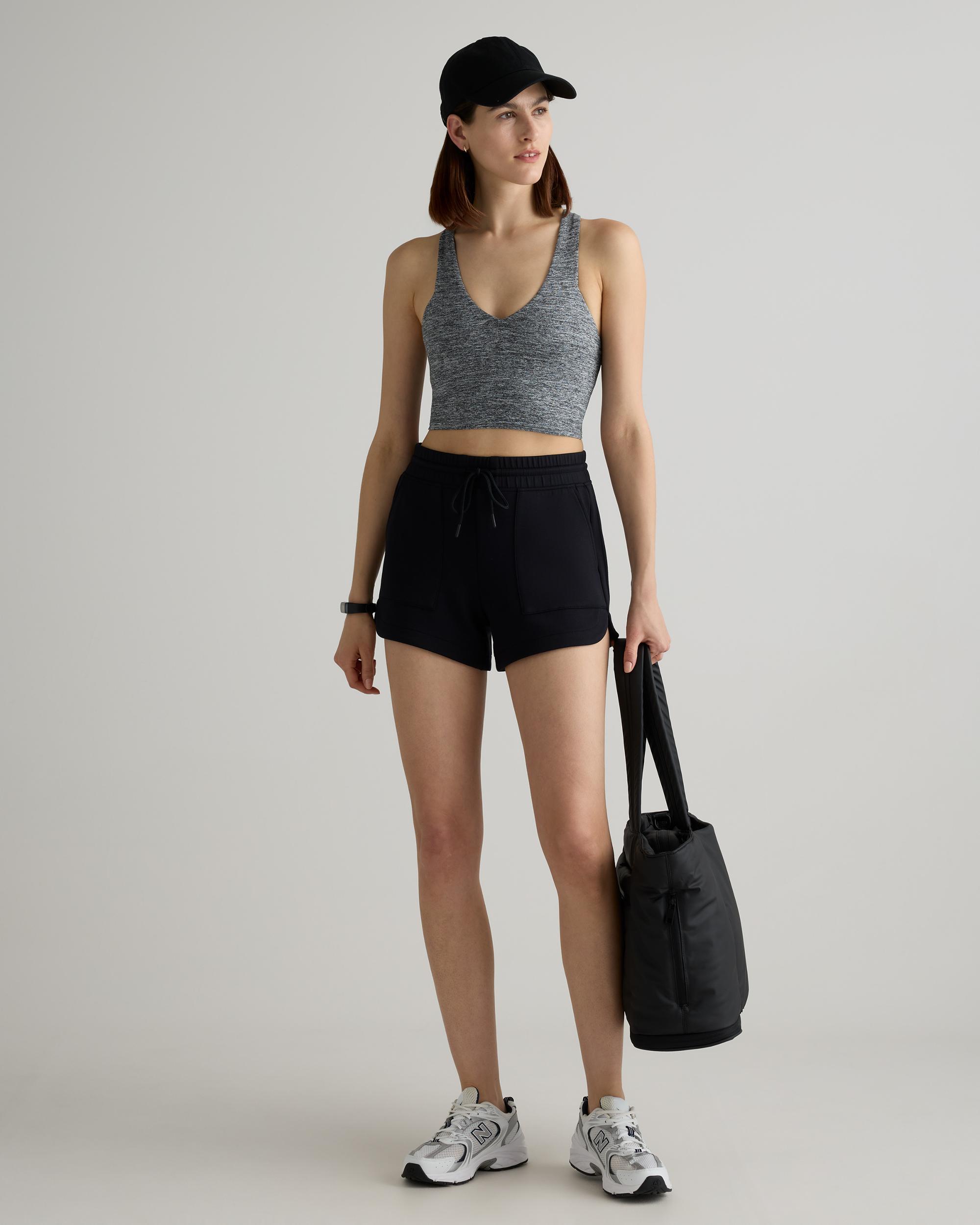 Quince | Women's CloudComfort High-Rise Sweatshort Tencel Product Image
