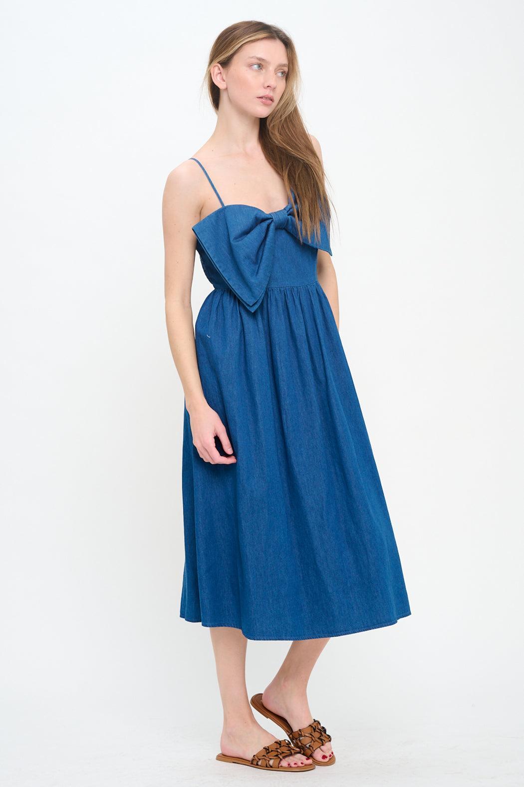 Bow Detail Midi Dress Product Image