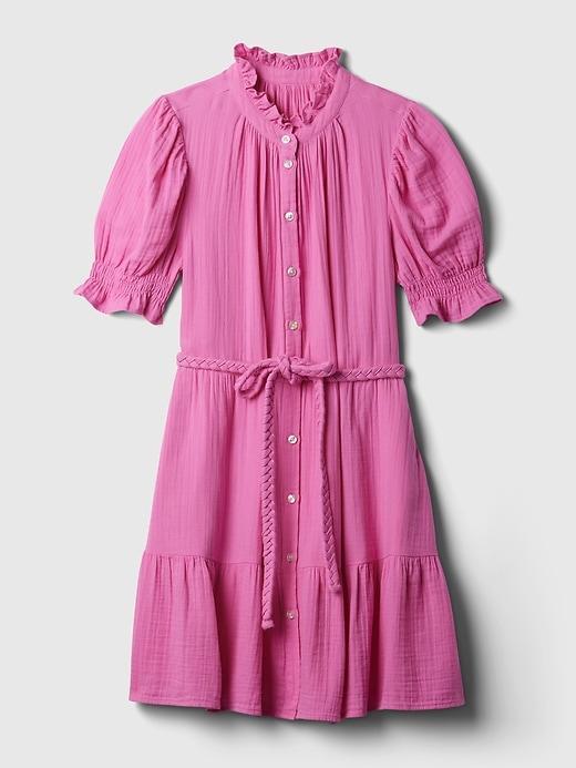 Crinkle Gauze Mini Dress Product Image