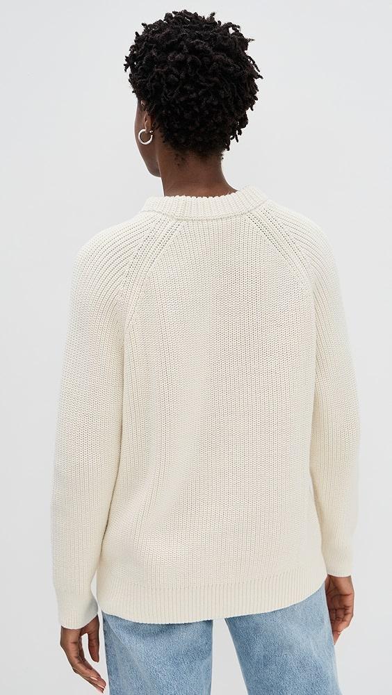 Jenni Kayne Oversized Cotton Fisherman Sweater | Shopbop Product Image