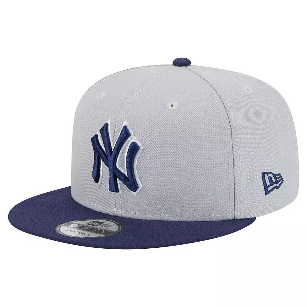 Men's New Era Gray/Navy New York Yankees 2-Tone Color Pack 9FIFTY Snapback Hat, Grey Product Image