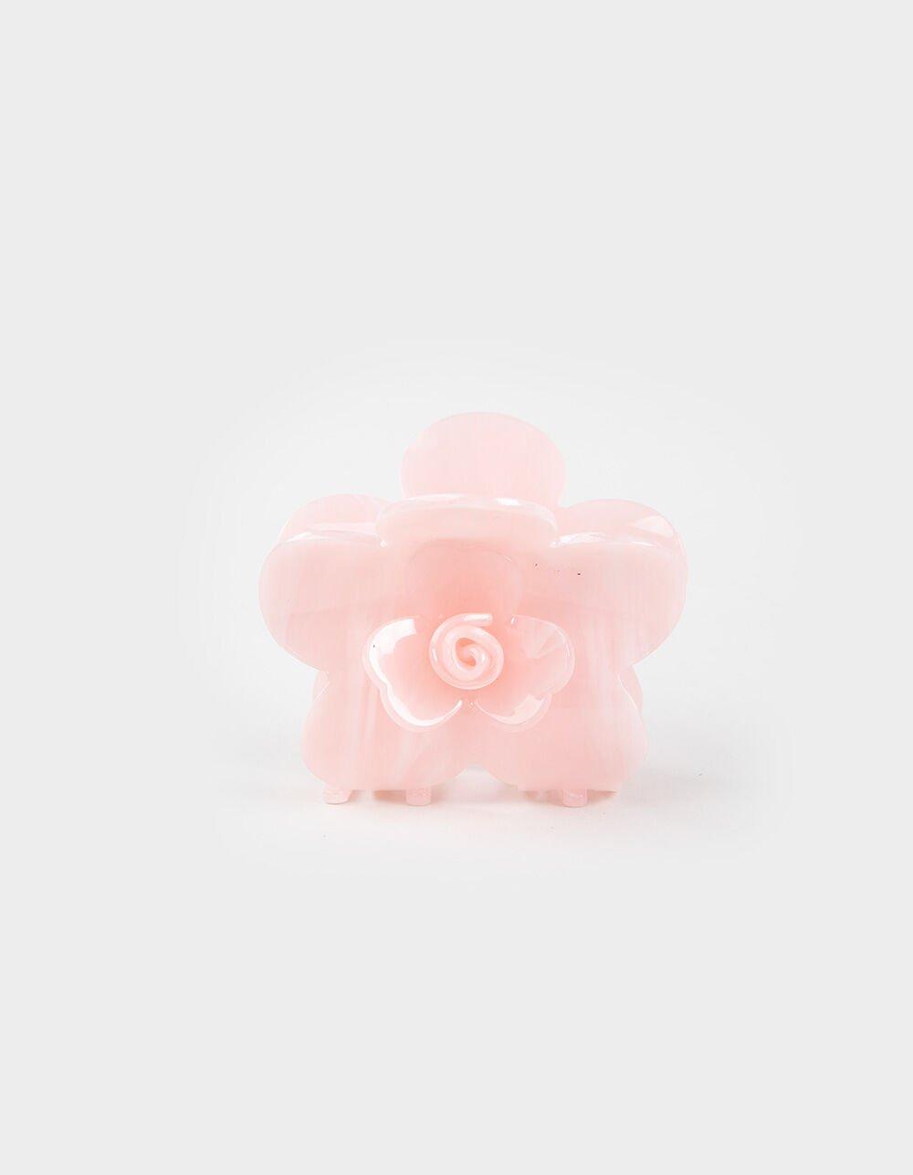 FULL TILT Marble Floral Claw Clip - PINK Product Image