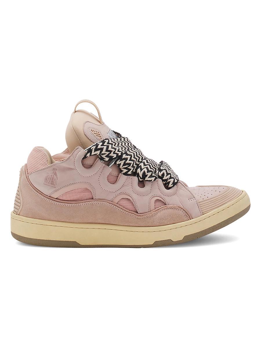 Lanvin Unisex Leather Curb Sneakers Product Image