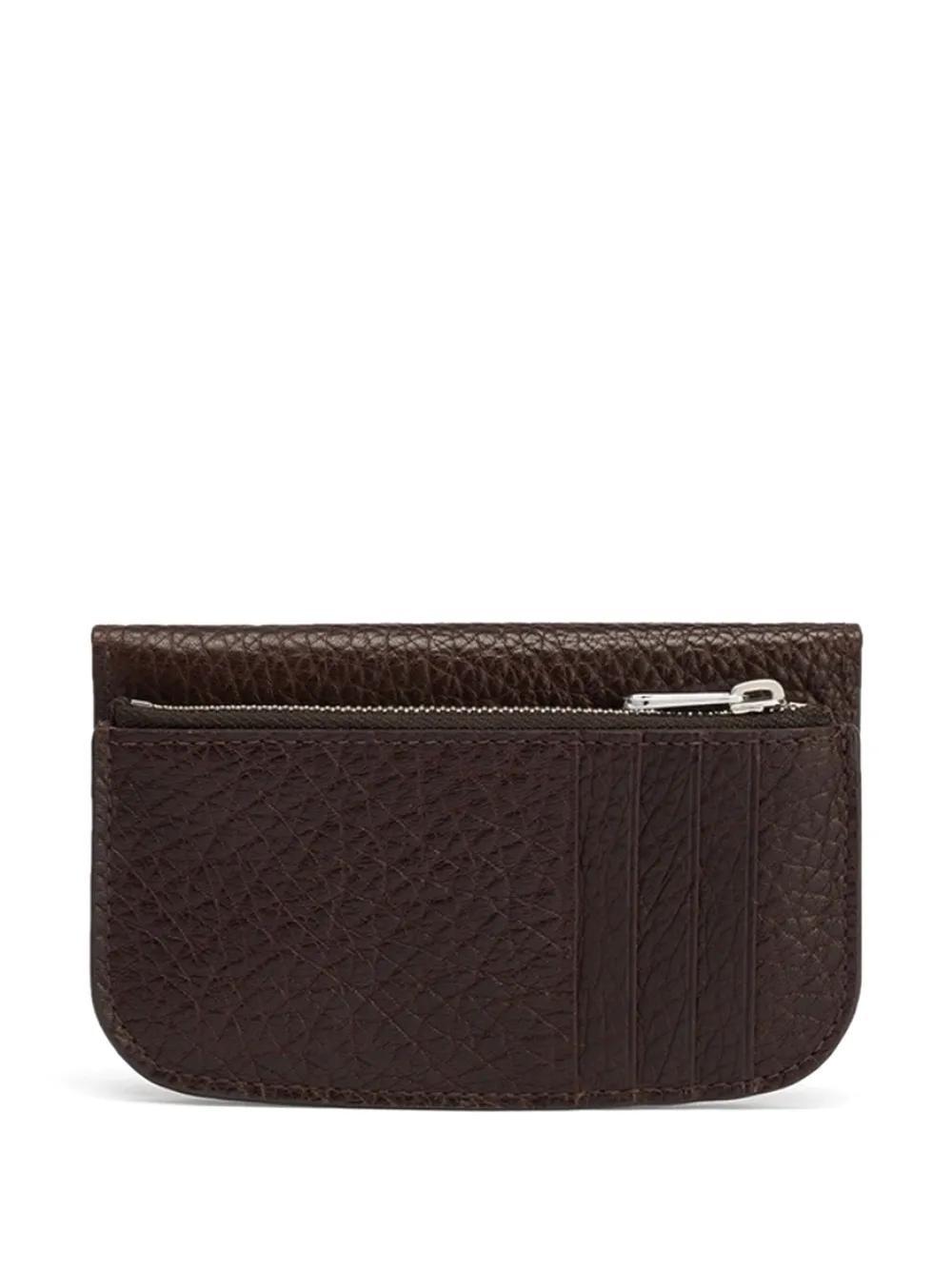 LEMAIRE Soft Tab Cardholder In Brown Product Image