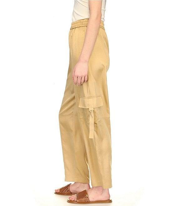 Michael Kors Satin Coordinating Utility Cargo Pants Product Image