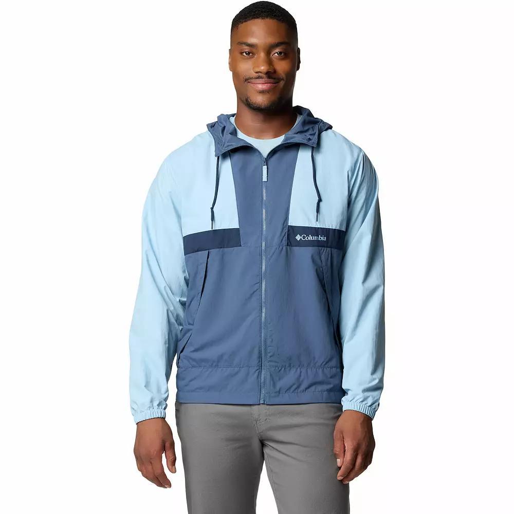 Men's Columbia Spire Valley Hooded Windbreaker, Size: XL, Tuscan Spice Product Image