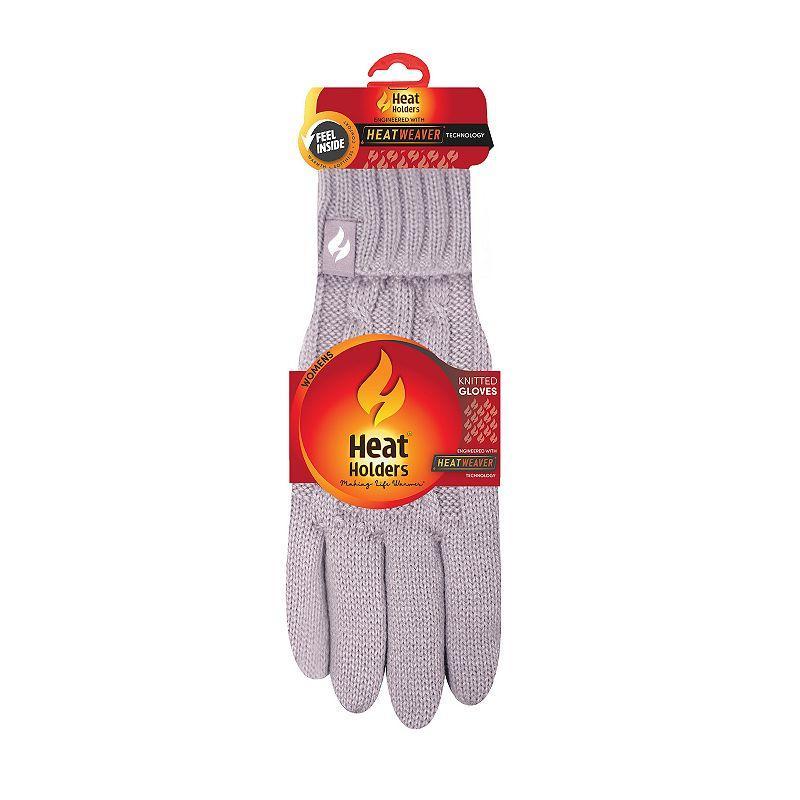 Women's Heat Holders Heatweaver Lined Cable Knit Gloves, Size: Small-Medium, Buttercream Product Image