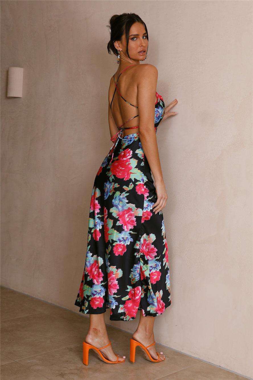 Blooming Light Midi Dress Floral Product Image
