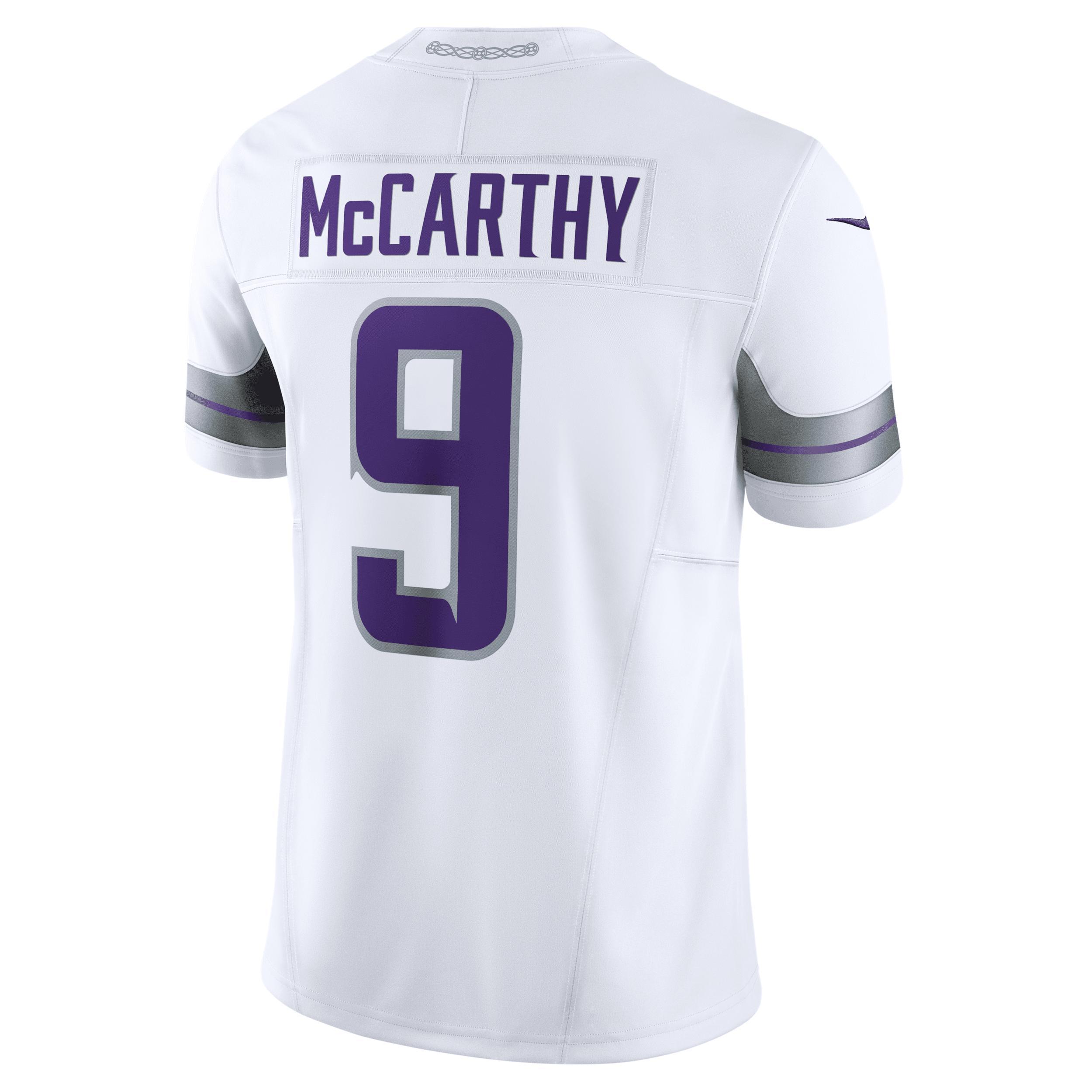 Mens Nike J.J. McCarthy Minnesota Vikings Vapor F.U.S.E. Limited Jersey Product Image