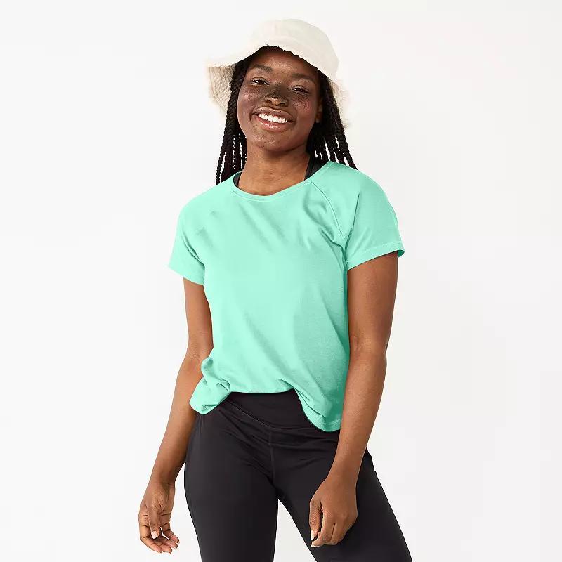 Women's Tek Gear® Core Raglan Tee, Size: Medium, Silver Boardwalk Product Image