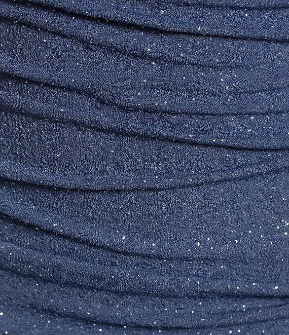 Honey and Rosie Spaghetti Straps Emma Bodice Glitter Knit Dress Product Image