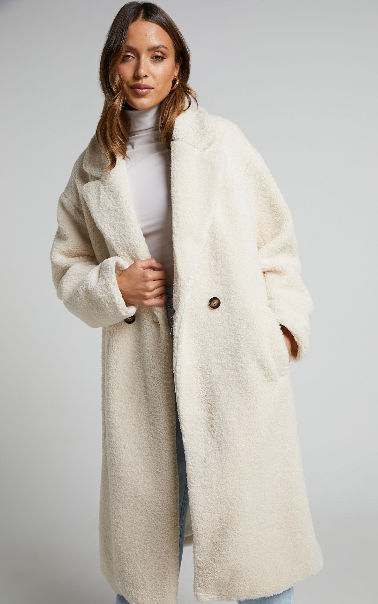 Cielito Coatigan - Longline Coatigan in Cream Product Image