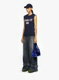 LOOK AT ME PRINTED TANK TOP in blue | JW Anderson US  Product Image