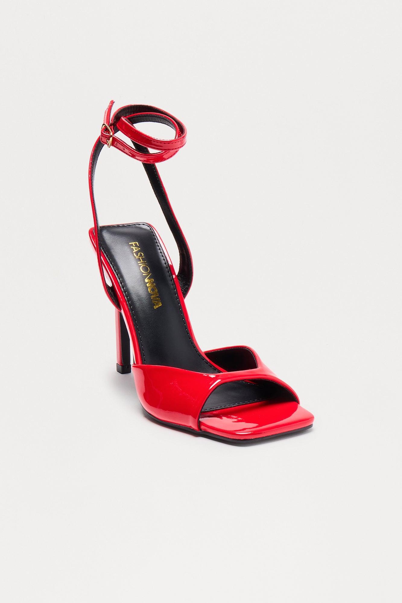 Gaige Patent Heels - Red Female Product Image