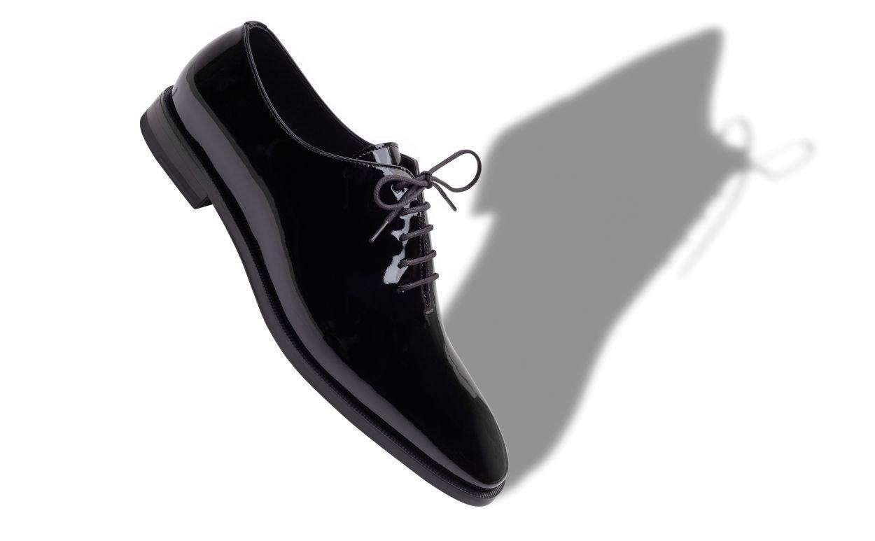 SNOWDON Black Calf Leather Lace-Up Shoes Product Image