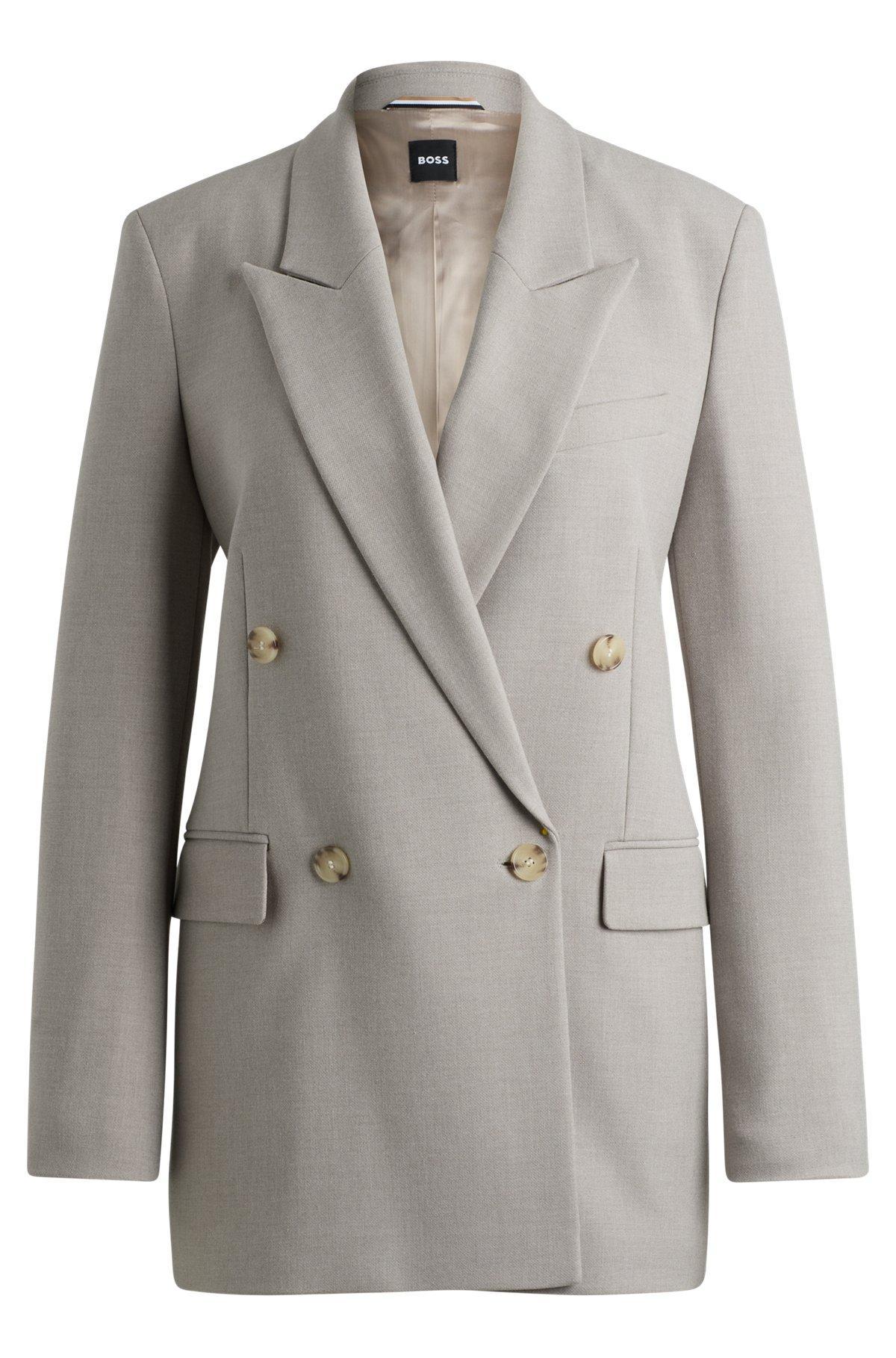 Regular-fit jacket with double-breasted closure Product Image