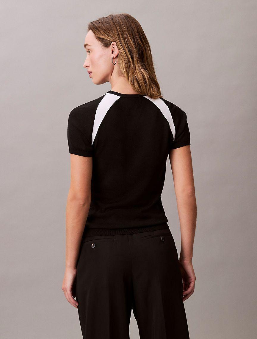 Logo Graphic Raglan Sleeve Slim T-Shirt  Product Image