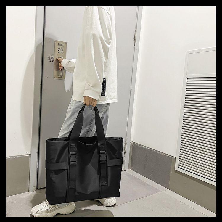Buckled Nylon Tote Bag Product Image