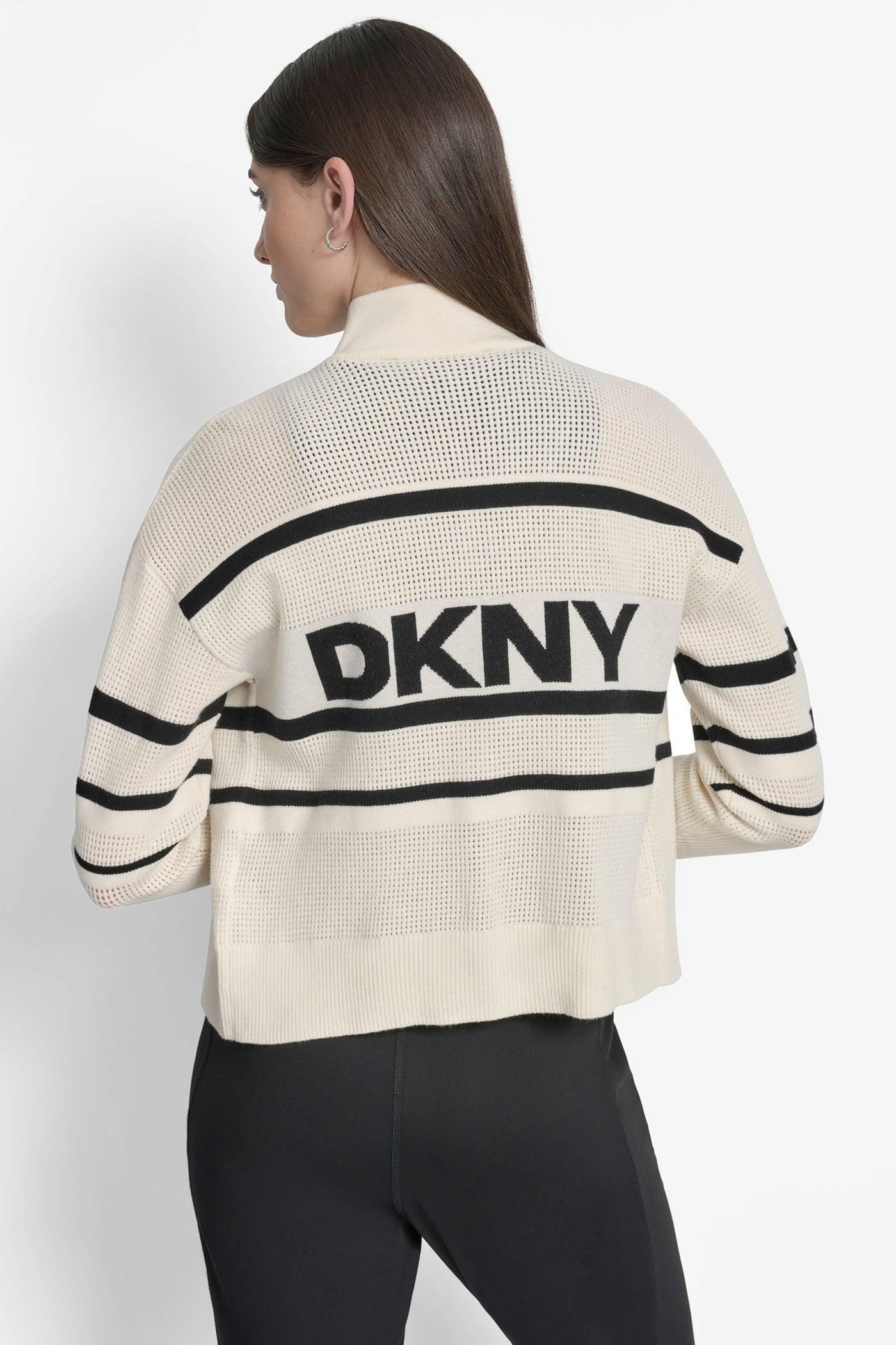 LOGO STRIPE OPEN-STITCH CARDIGAN JACKET Product Image