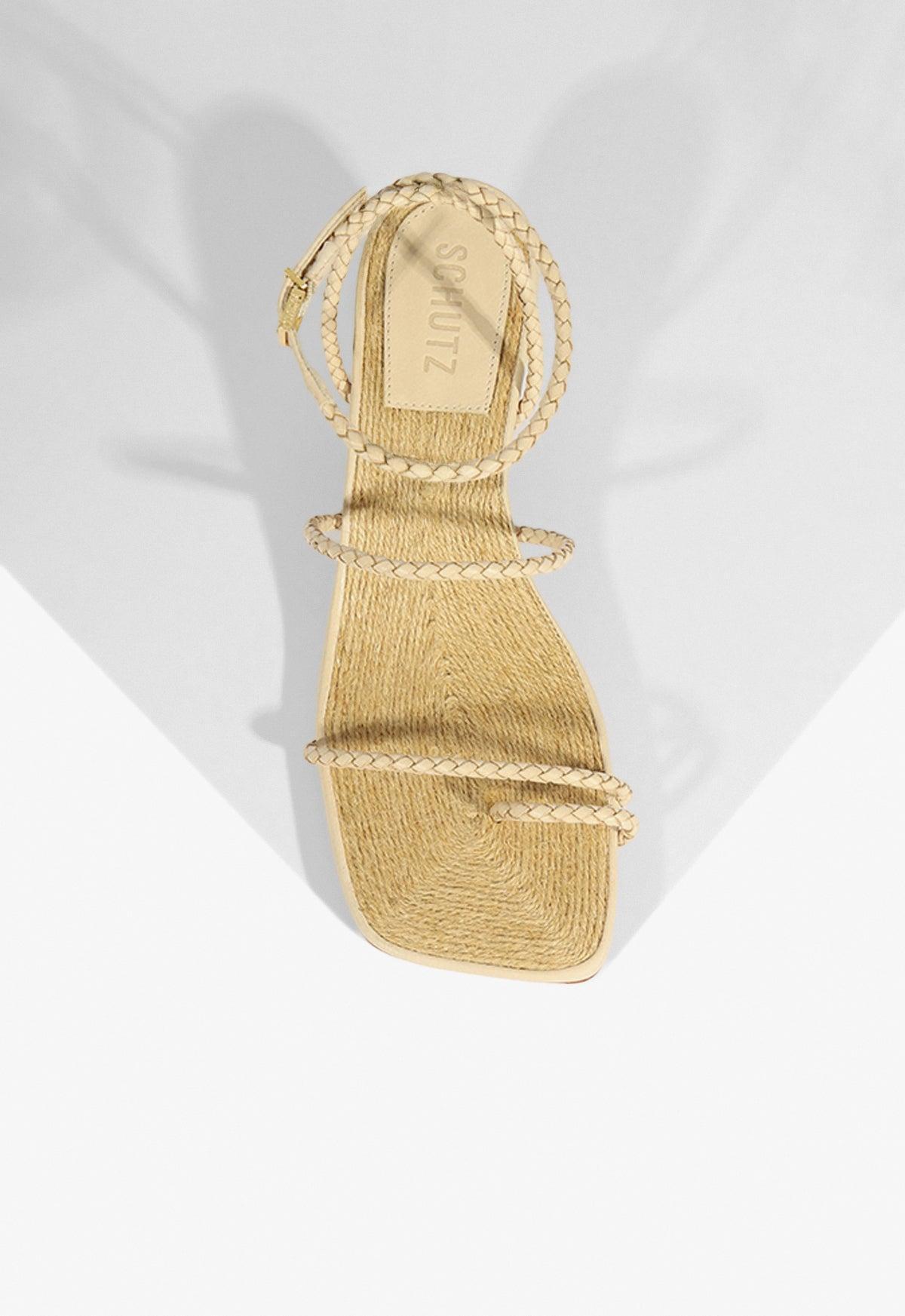 Kaya Straw Mid Sandal Product Image