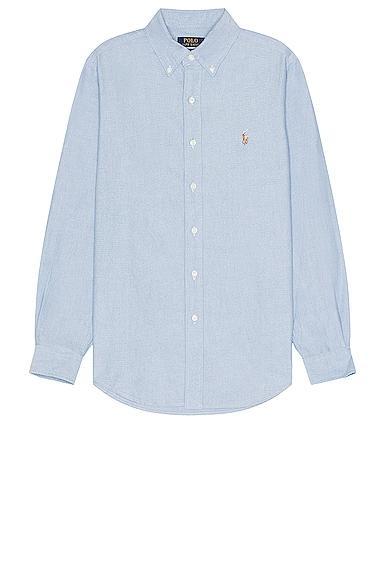 Polo Ralph Lauren Classic Fit Long Sleeve Cotton Oxford Button Down Shirt Product Image