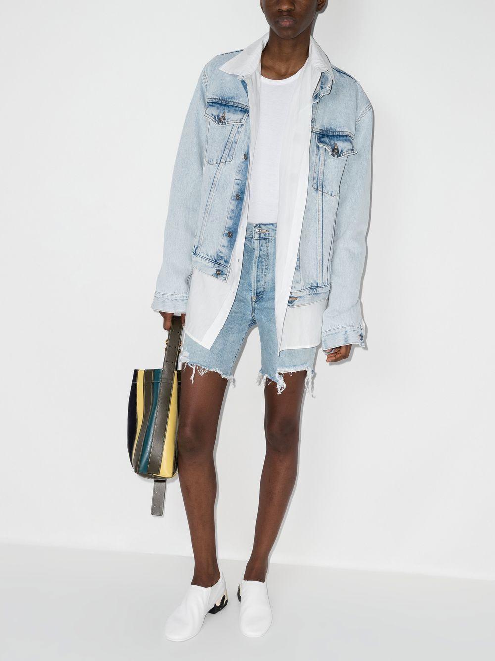 Camilla frayed-hem denim shorts Product Image