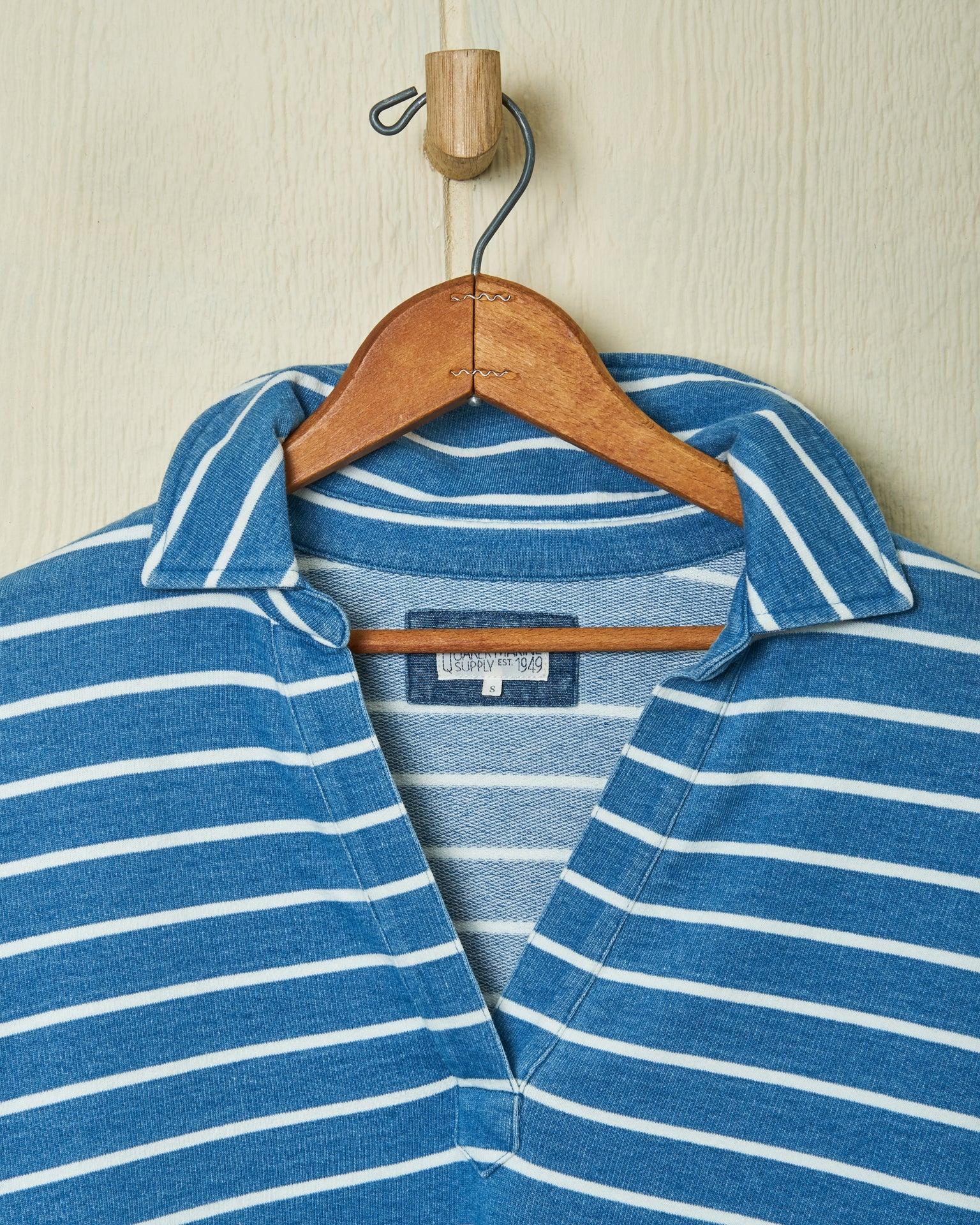 Indigo Inlet Pullover in ¾” Indigo/White Stripe Product Image